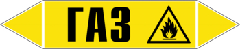 Маркировка трубопровода "газ" ( пленка, 358х74 мм) - Маркировка трубопроводов - Маркировки трубопроводов "ГАЗ" - Магазин охраны труда и техники безопасности stroiplakat.ru